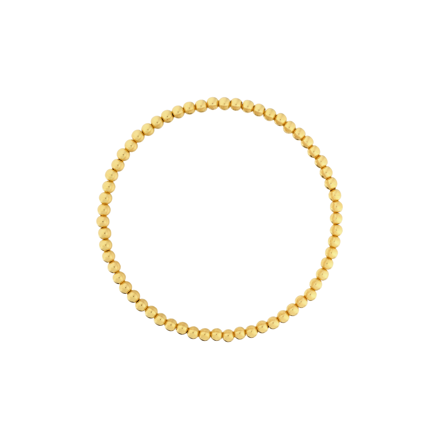 3mm Gold Filled Beaded Bracelet