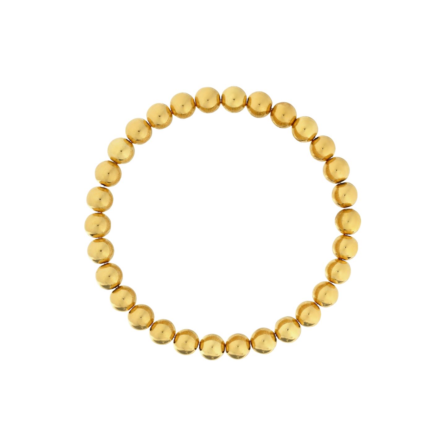 6mm Gold Filled Beaded Bracelet