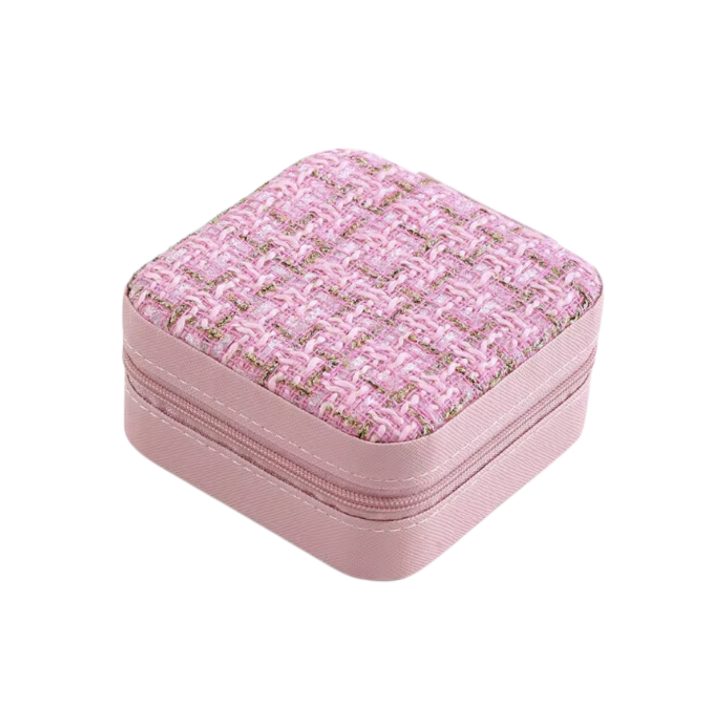 Tweed Square Jewelry Case