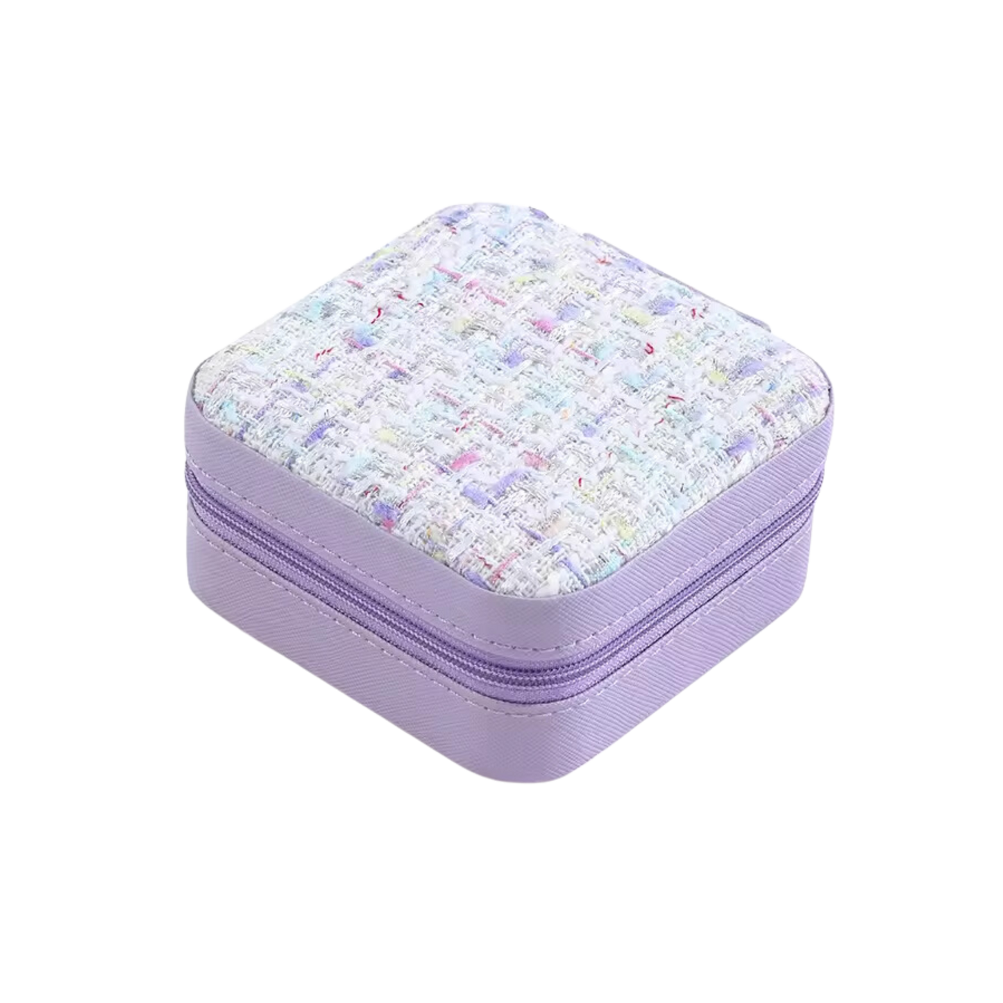 Tweed Square Jewelry Case