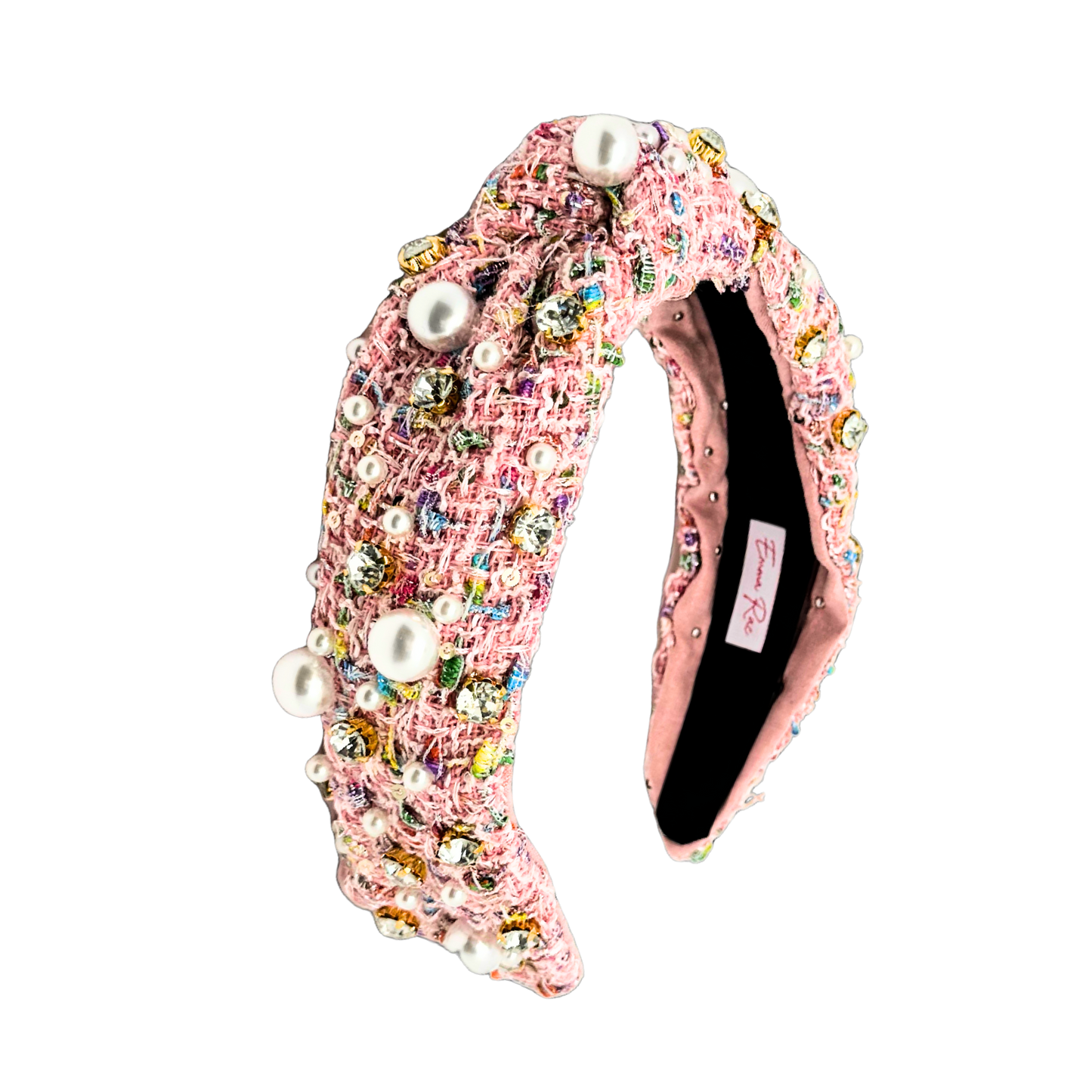 Rhinestone and Pearls Embellished Headband