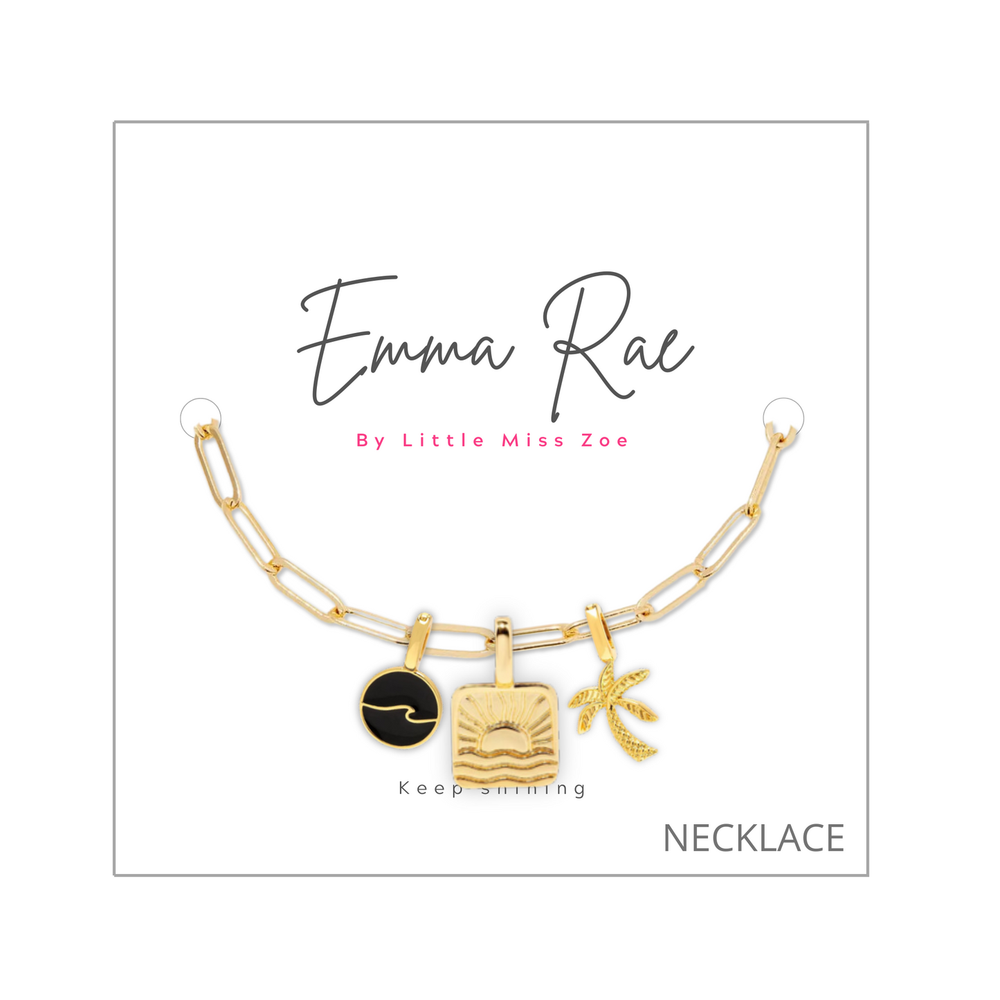 Ocean Multi Charm Necklace