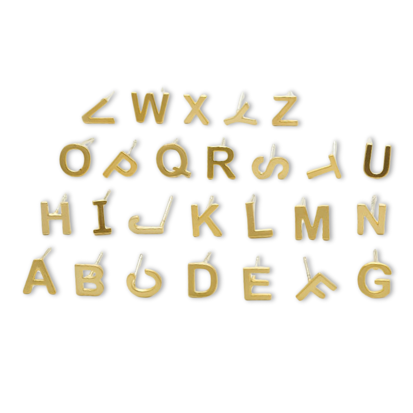 Initial Earrings in a Bottle