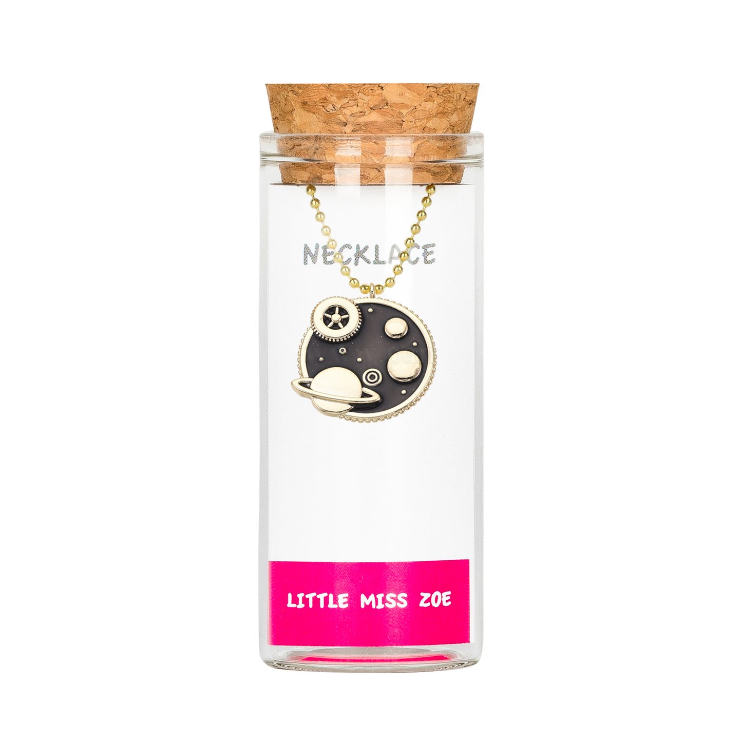 Universe Space Necklace in a Bottle