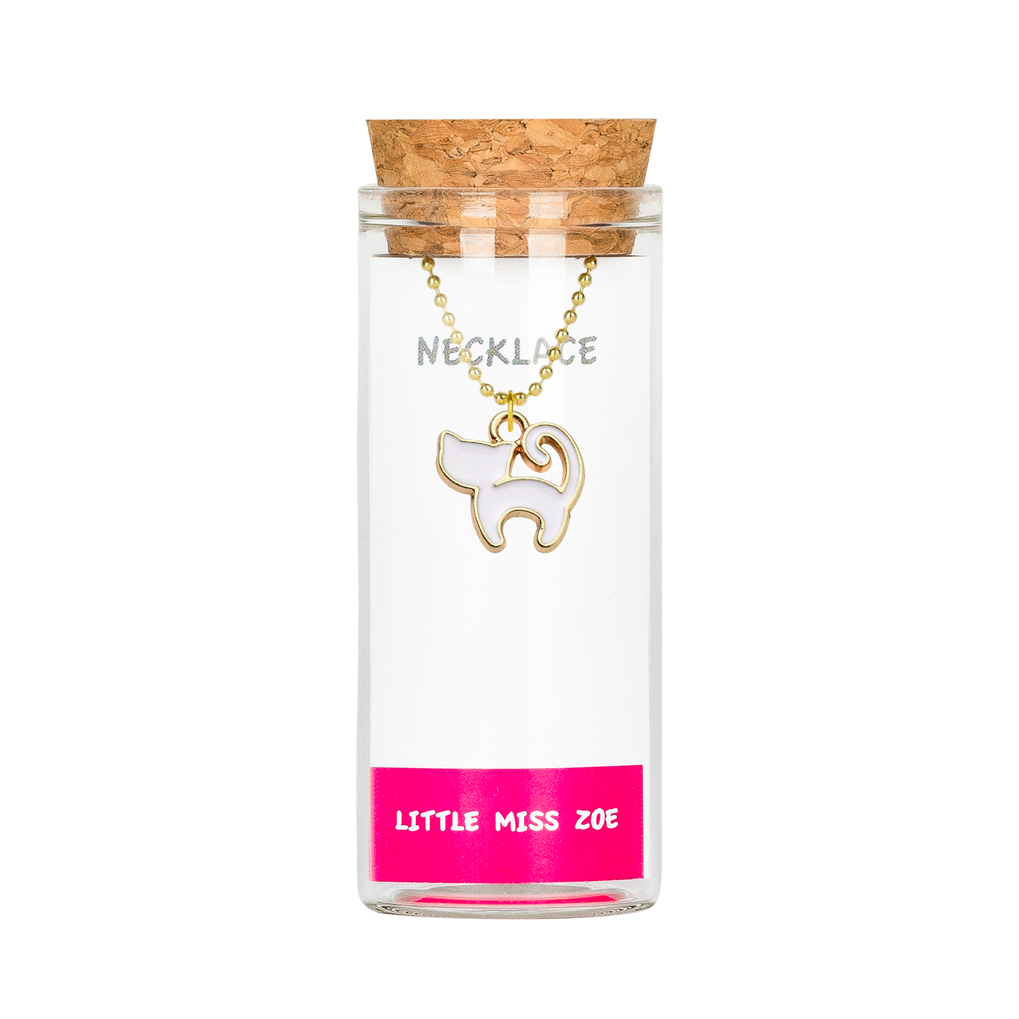 Cat Necklace in a Bottle