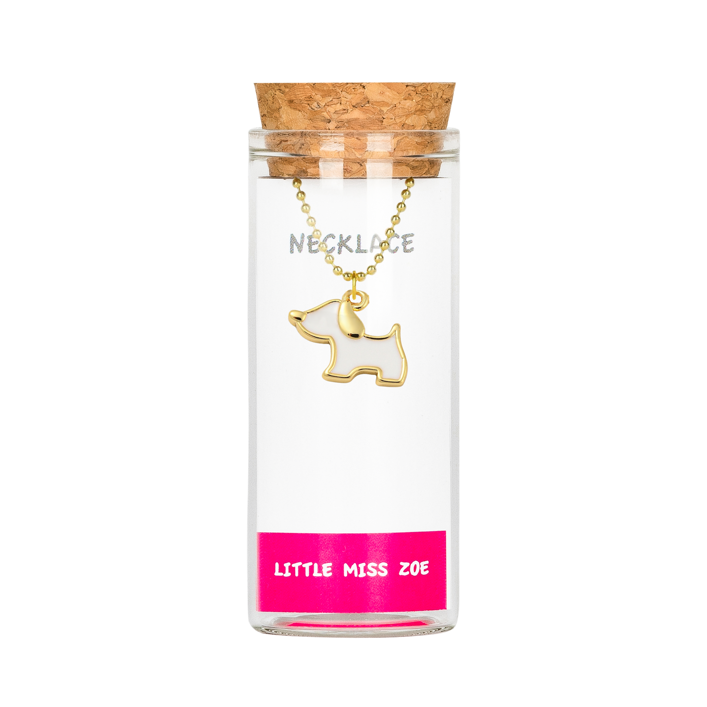 Dog Necklace in a Bottle