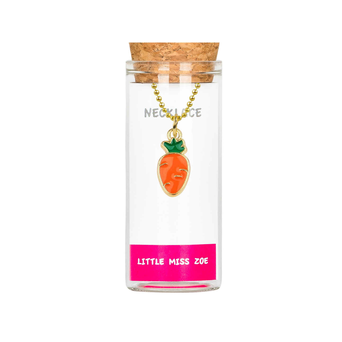 Carrot Necklace in a Bottle