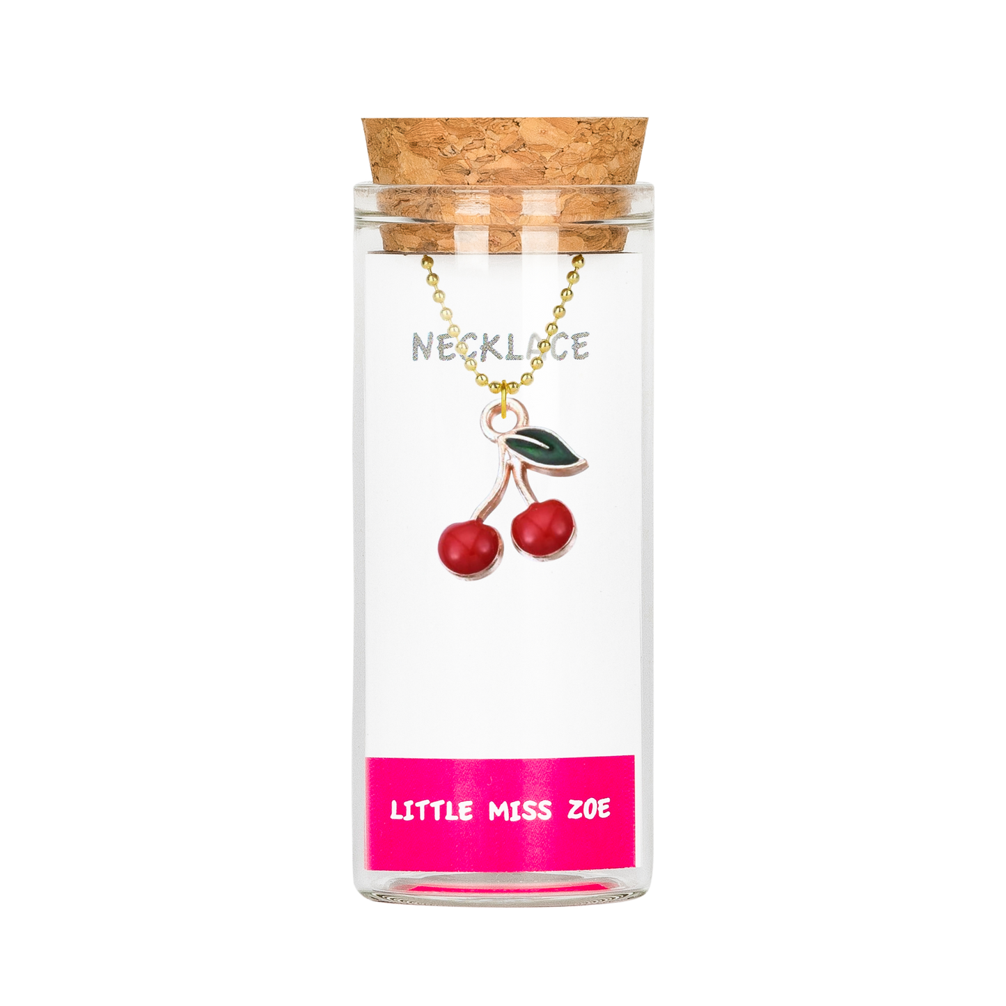Cherry Necklace in a Bottle