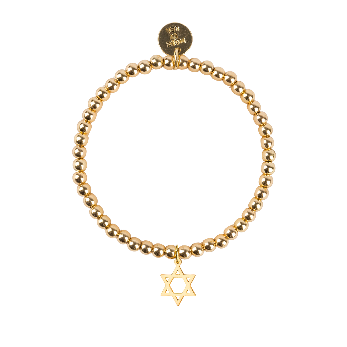 Star of David Dainty Gold Bracelet