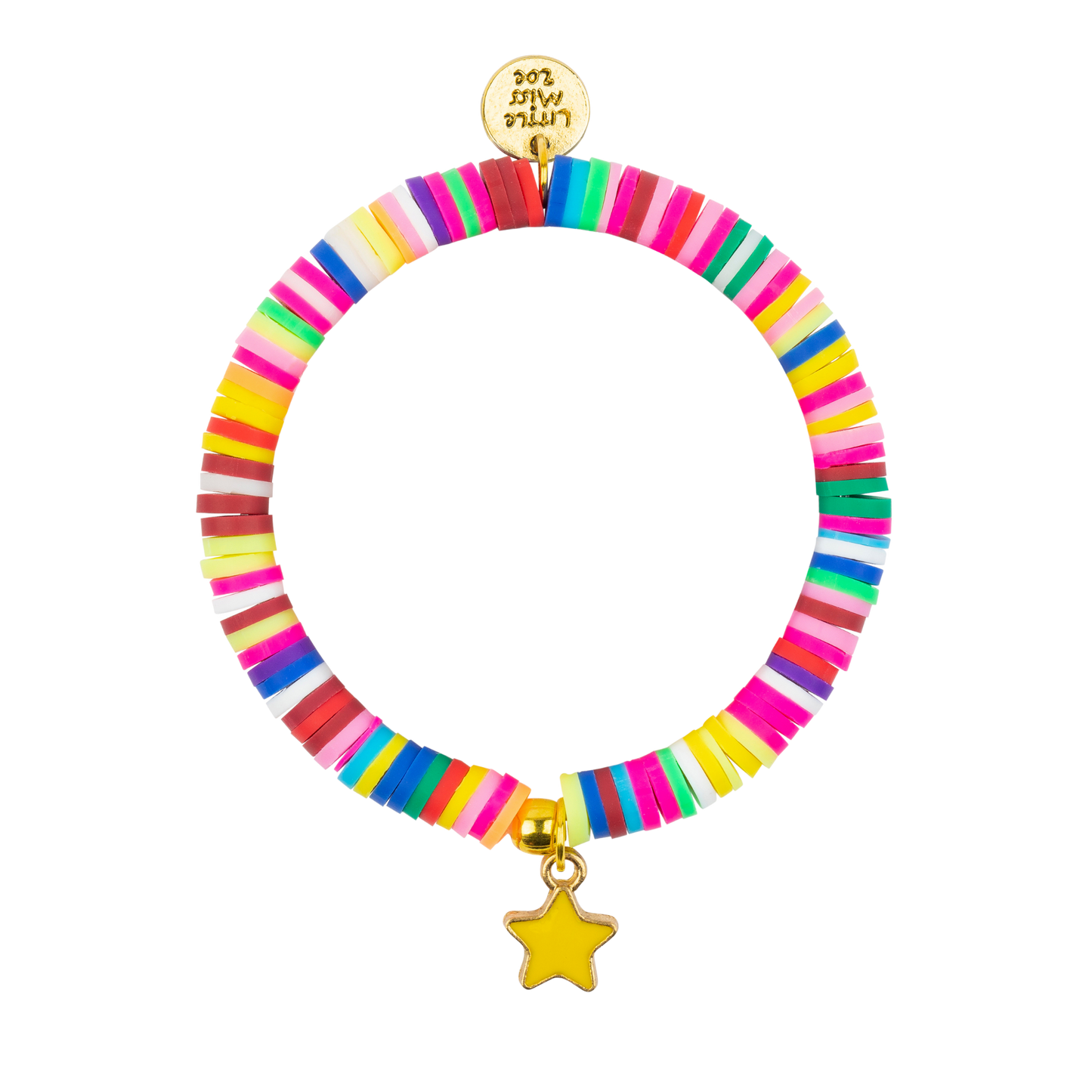 Star Rainbow Disc Bracelet