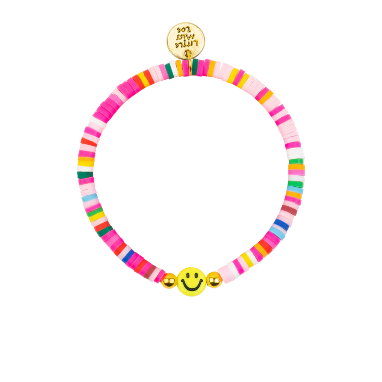 SMILEY Rainbow Disc Bracelet