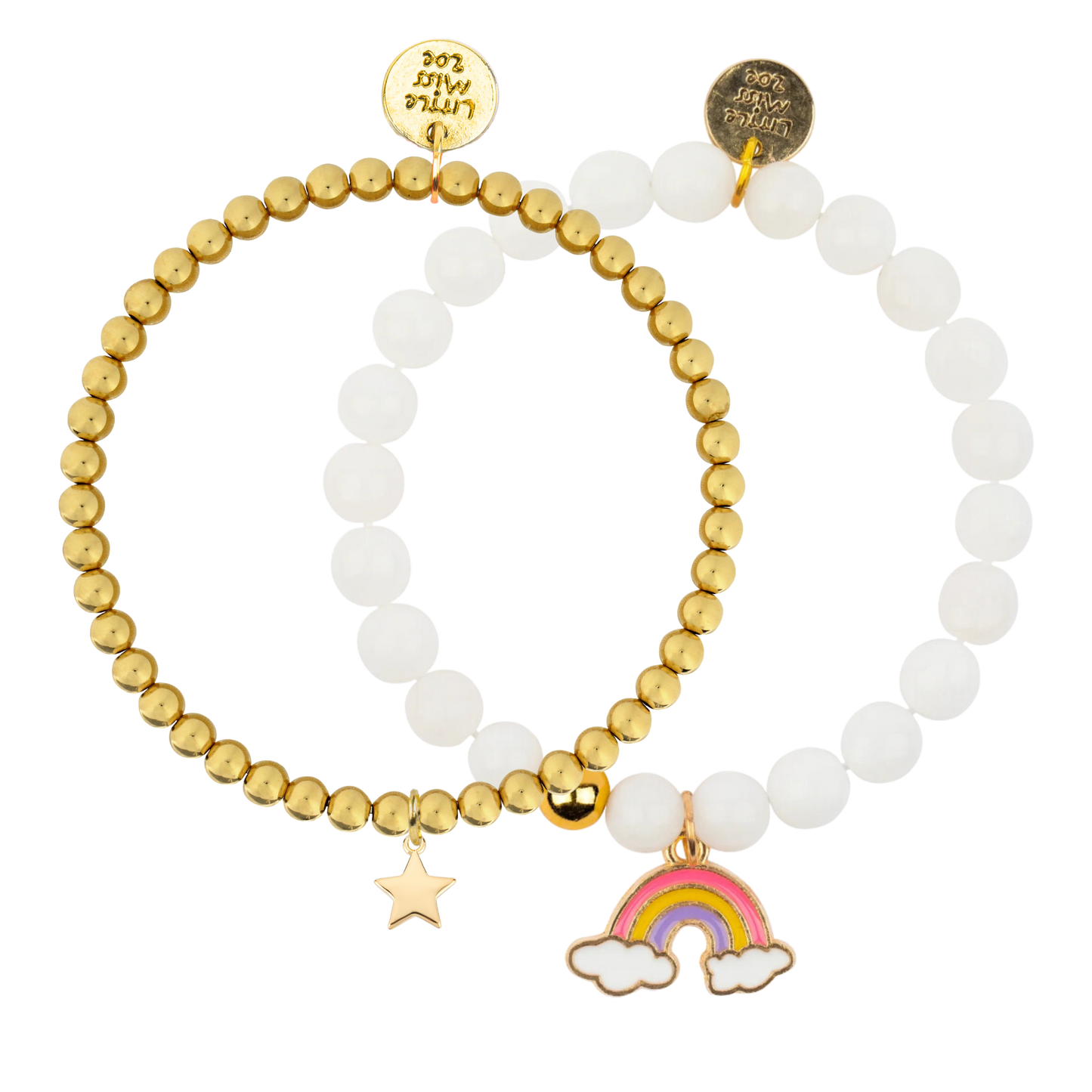 Rainbow Gemstone Bracelet Duo