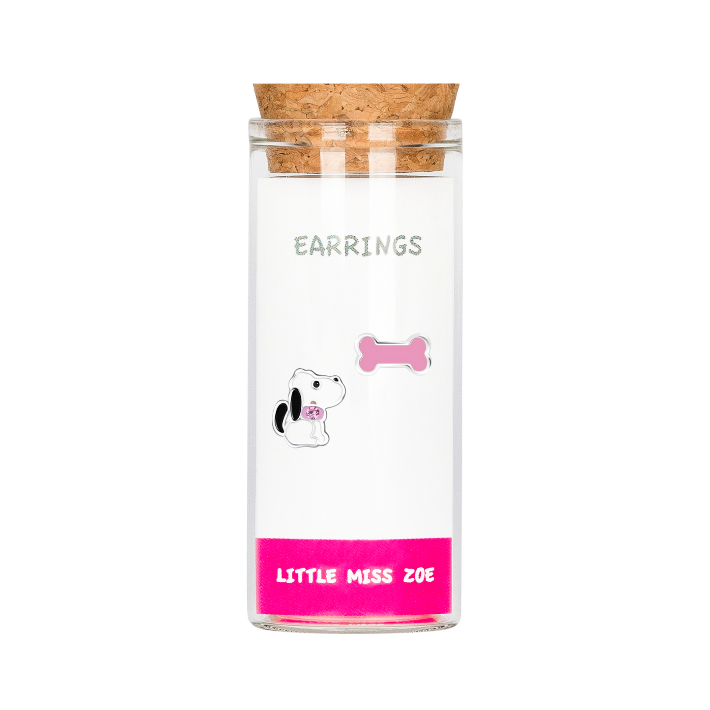 Dog/Bone Stud Earrings in a Bottle
