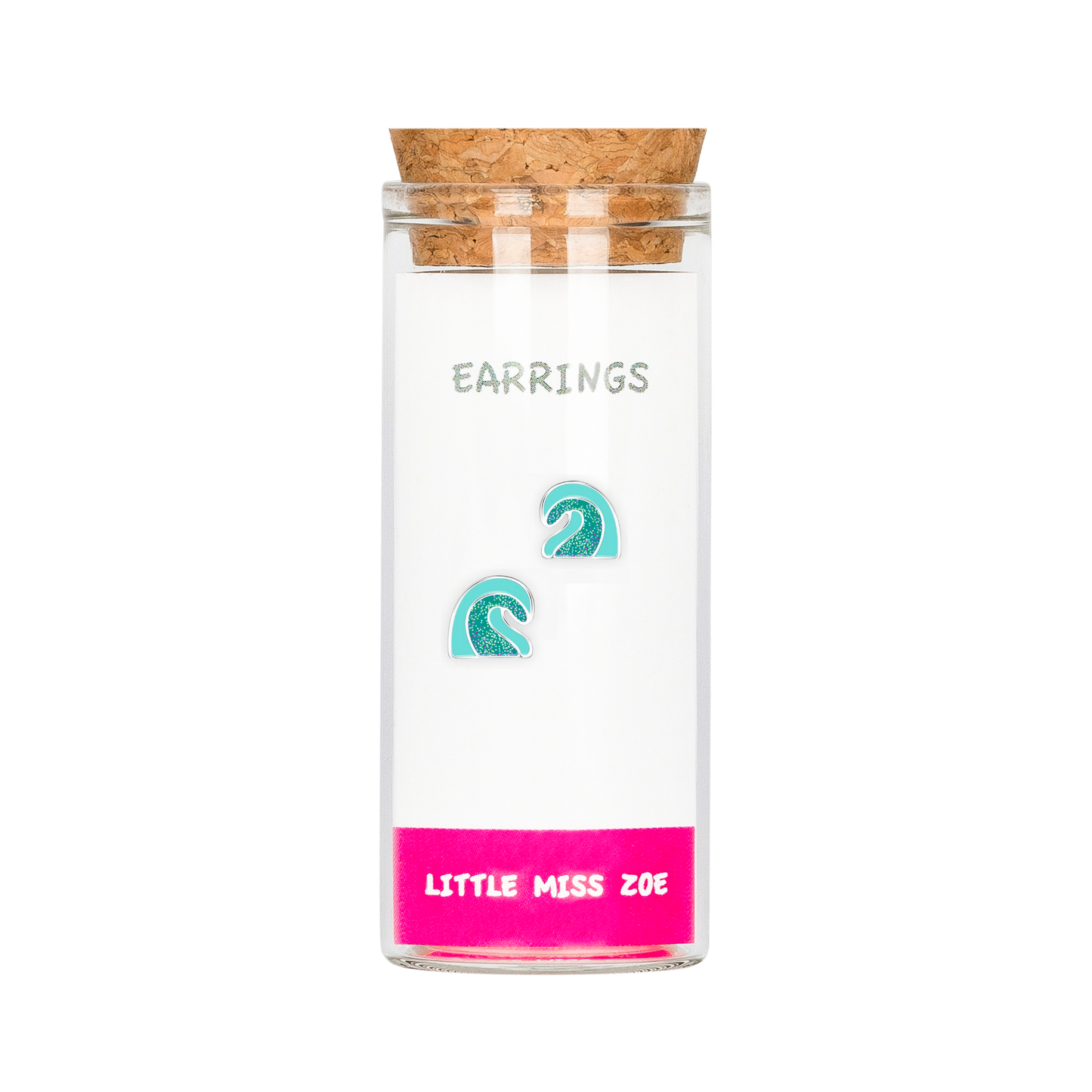 Wave Stud Earrings in a Bottle