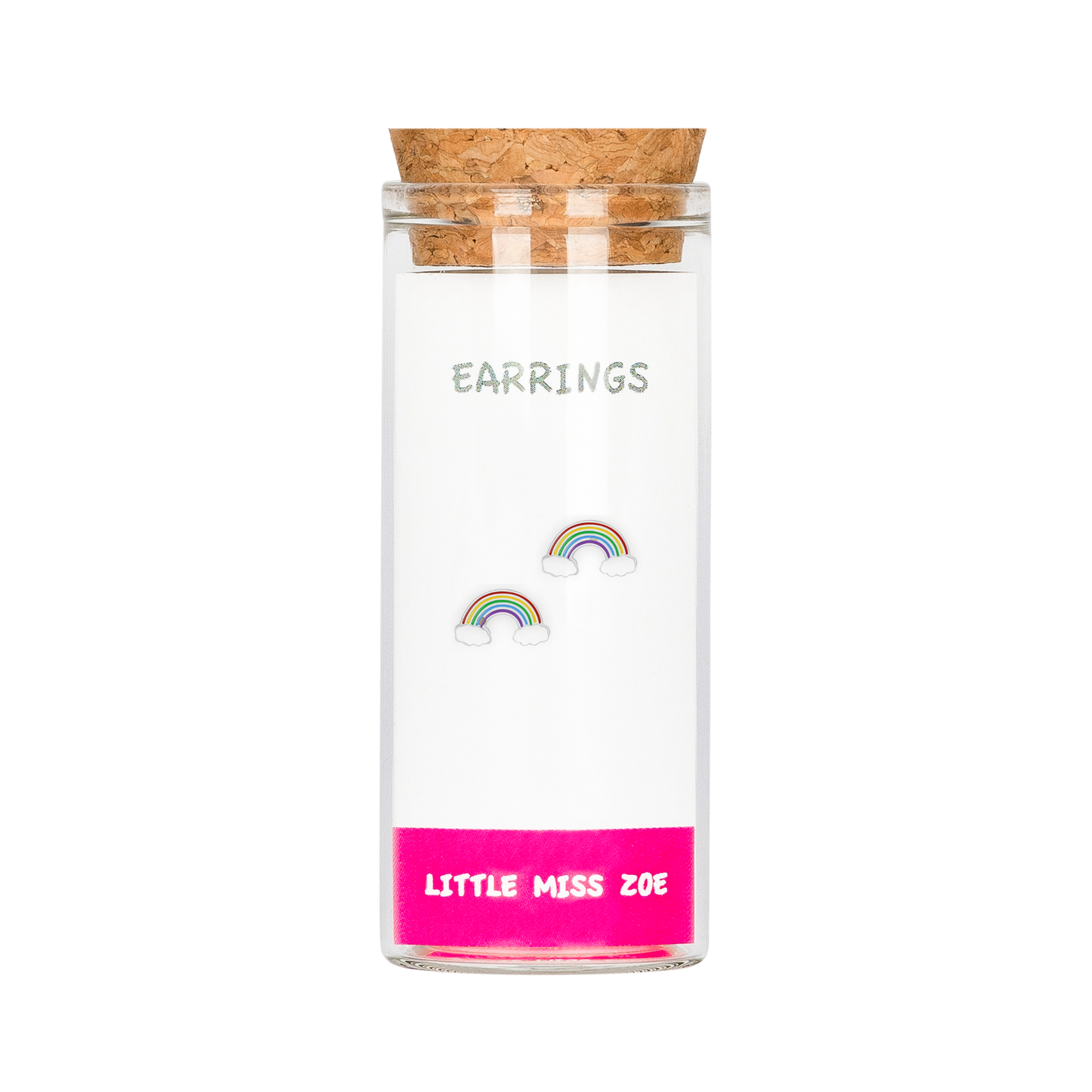 Rainbow Stud Earrings in a Bottle