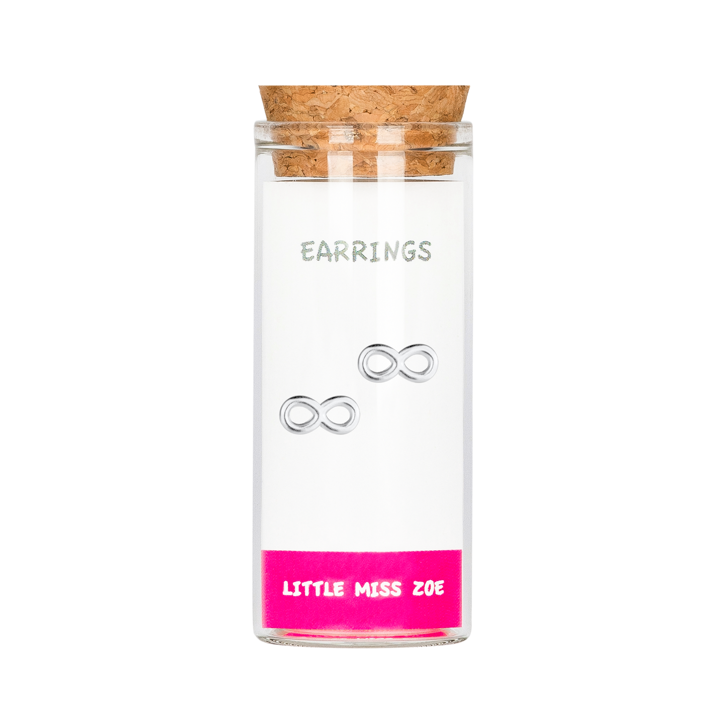 Infinity Earrings in a Bottle