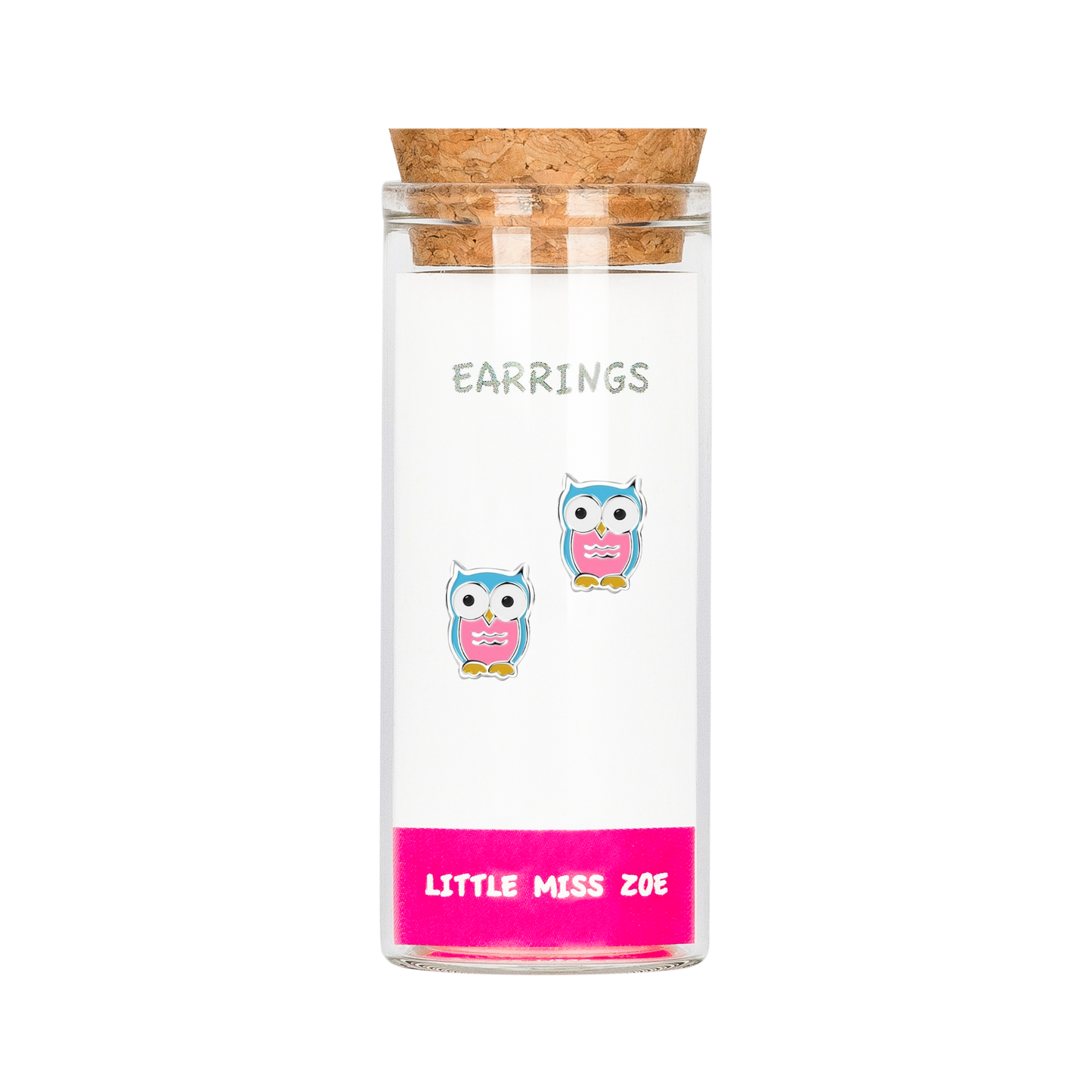 Owl Stud Earrings in a Bottle