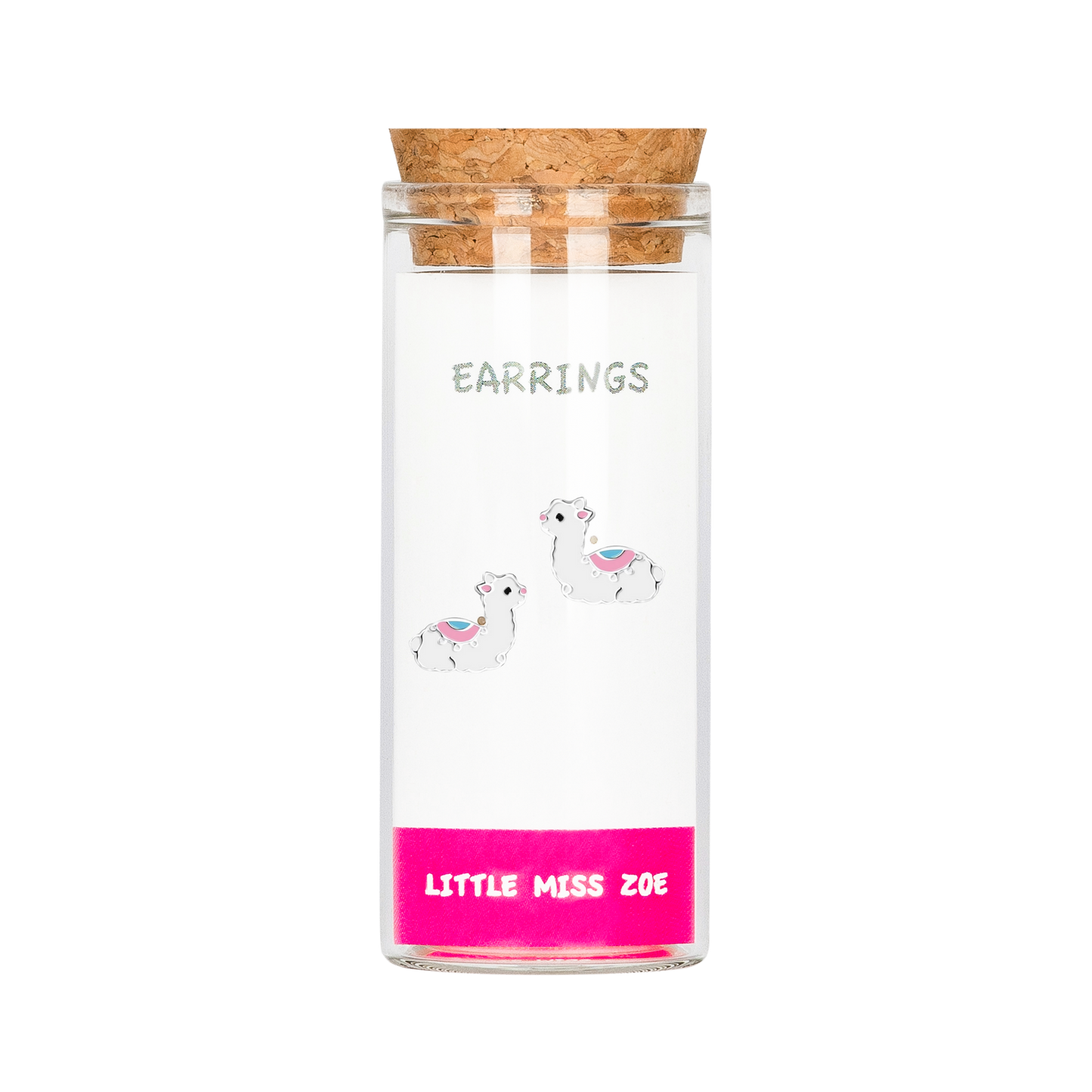 Llama Earrings in a Bottle
