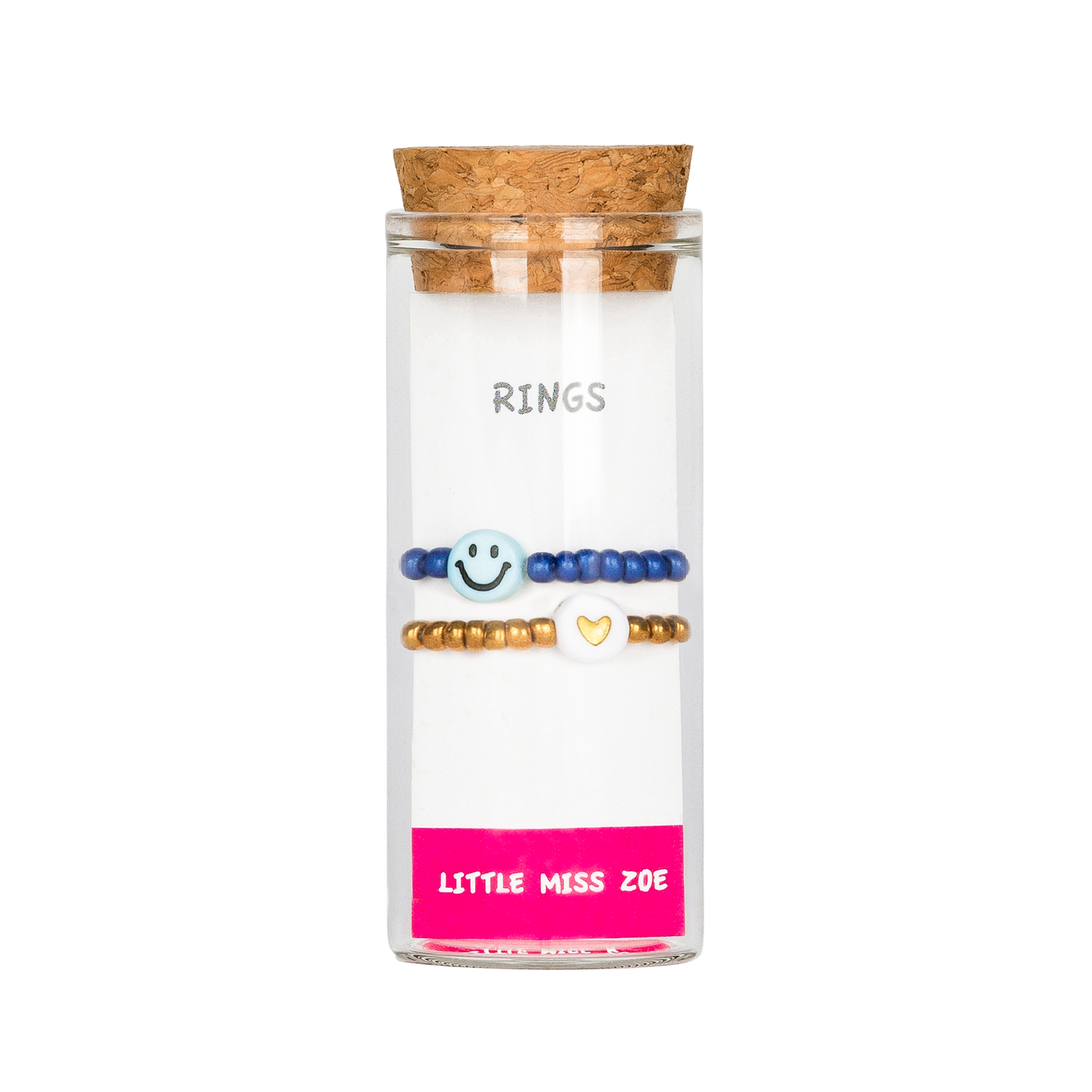 Set of 2 Stretchy Rings in a Bottle - Navy