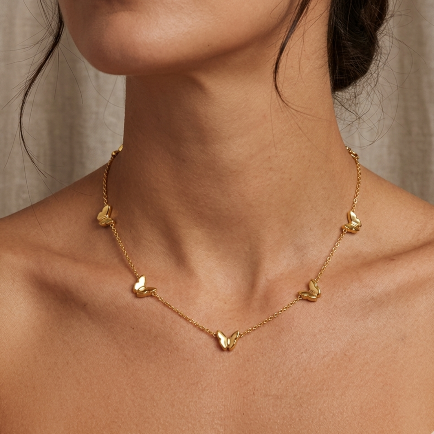 Sunday Sky Butterfly Chain Necklace