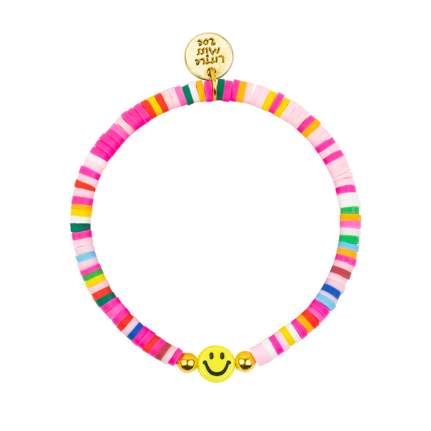 SMILEY Rainbow Disc Bracelet