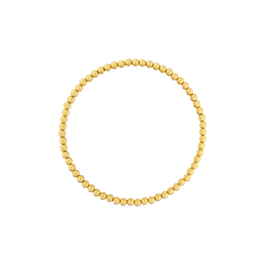 3mm Gold Filled Beaded Bracelet