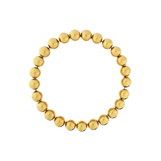 7mm Gold Filled Beaded Bracelet