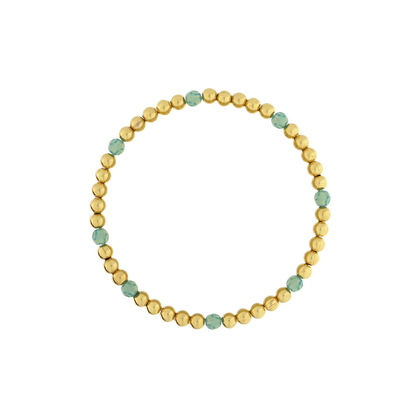 4mm Gold Filled Gemstone Accent Bracelet