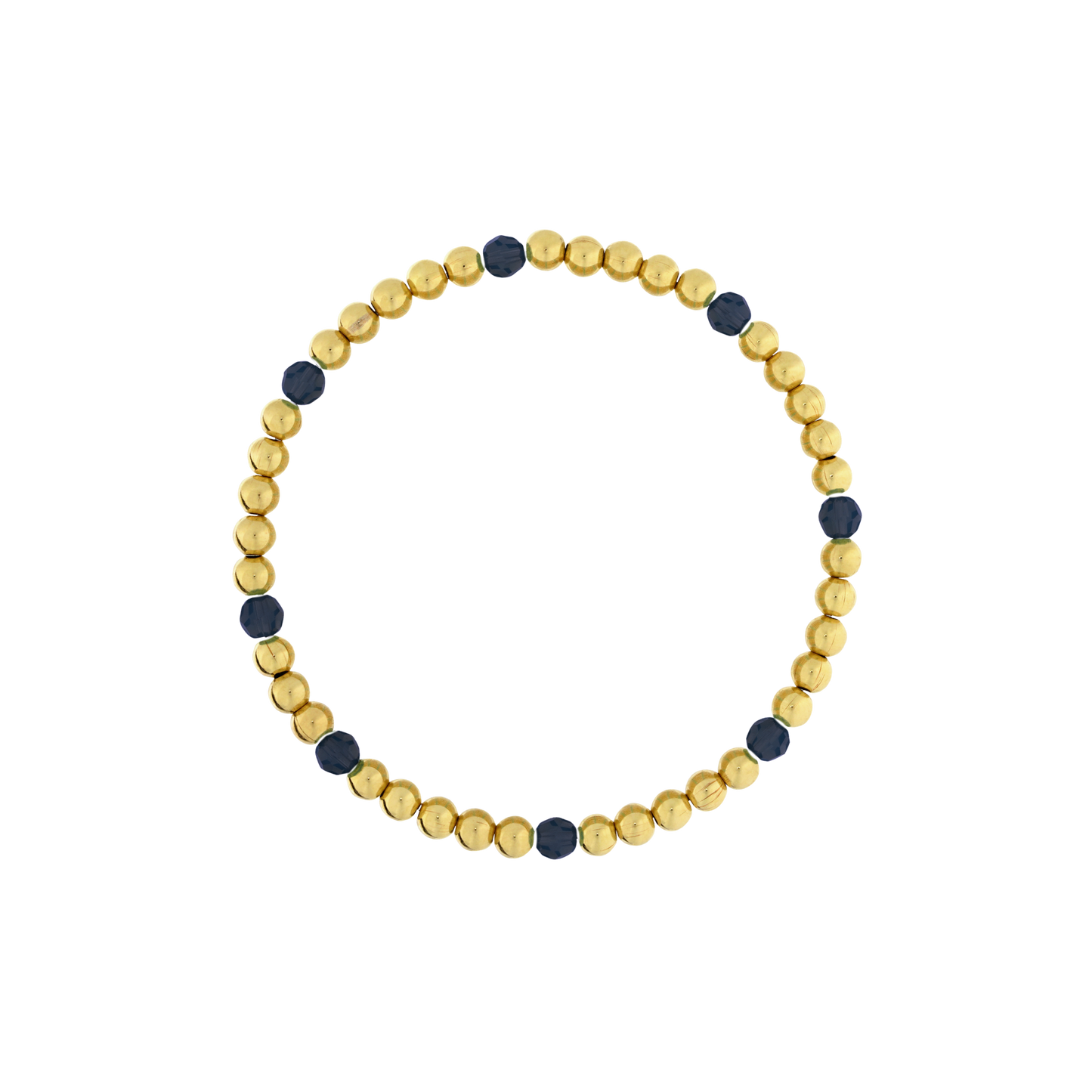 4mm Gold Filled Gemstone Accent Bracelet