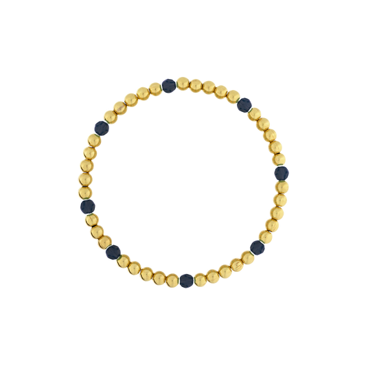 4mm Gold Filled Gemstone Accent Bracelet