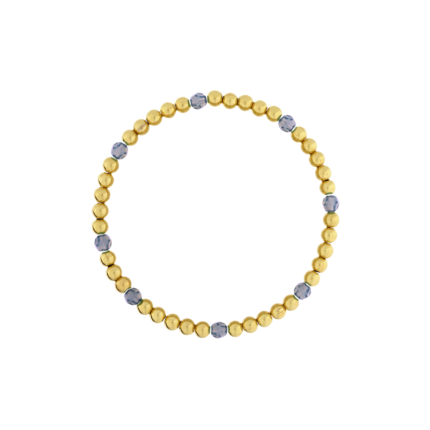 4mm Gold Filled Gemstone Accent Bracelet