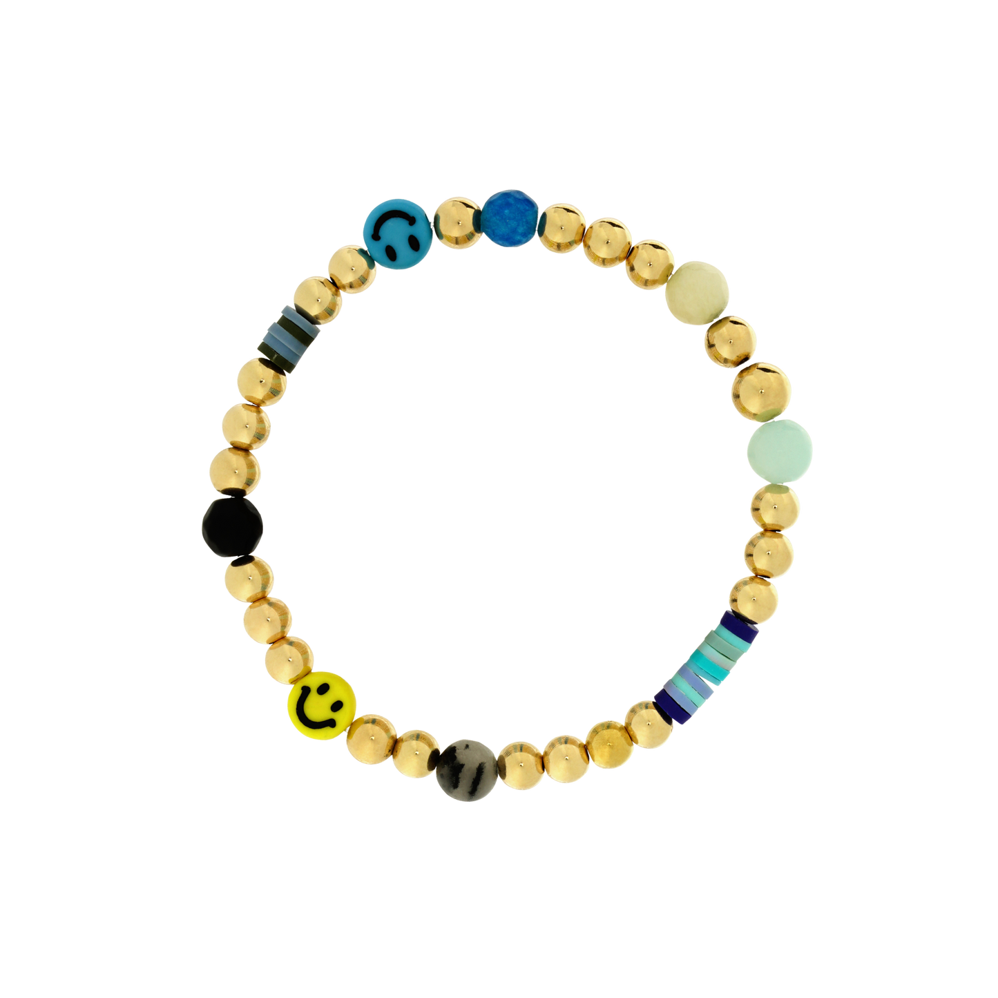 Blue Luxe Mix Media Bracelet