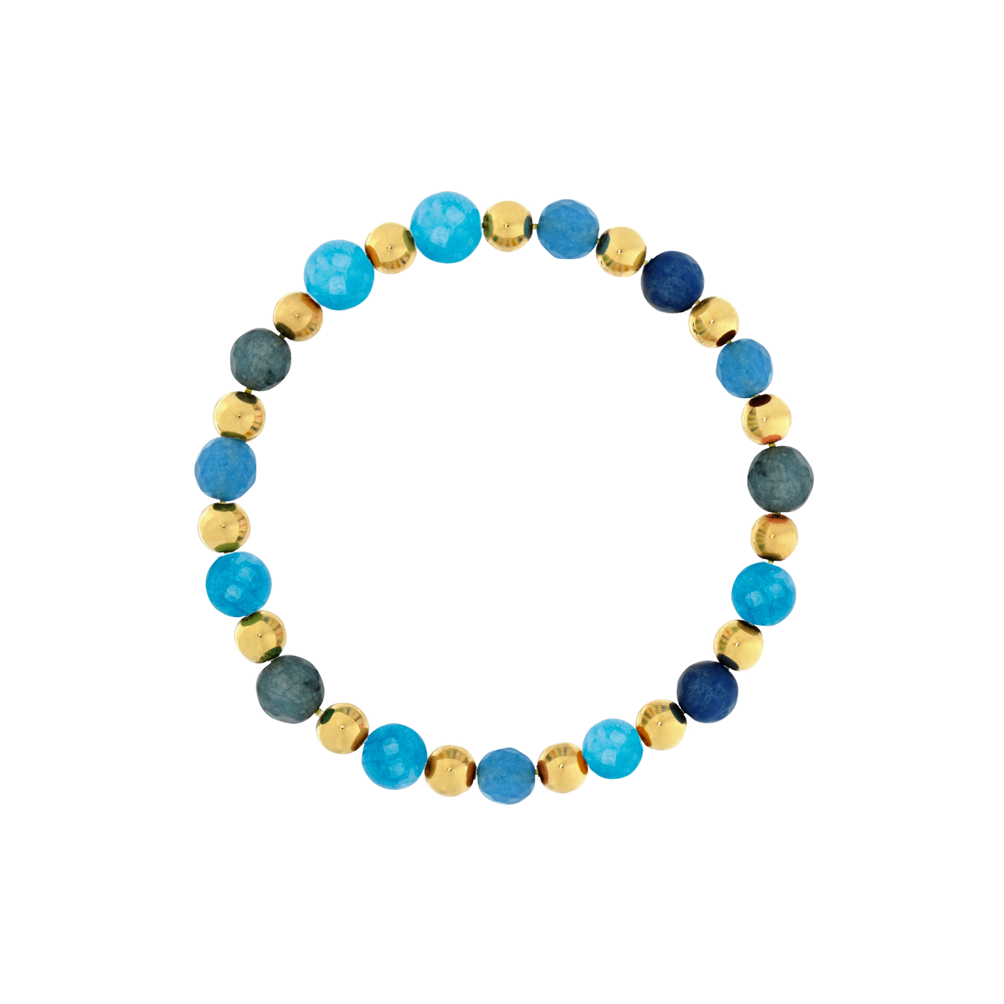 Blue Luxe Gemstone Aura Bracelet