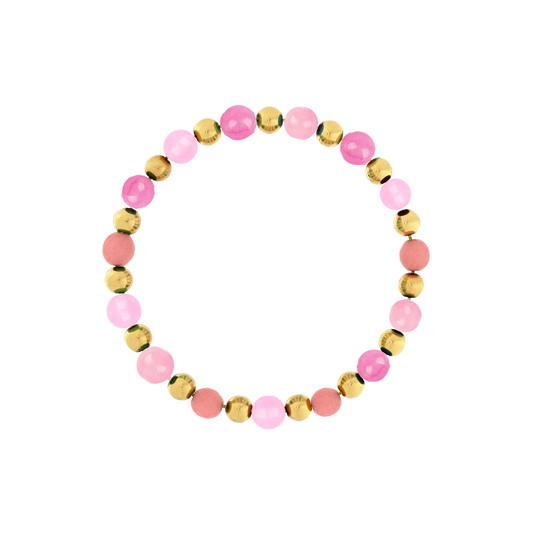 Pink Luxe Gemstone Aura Bracelet