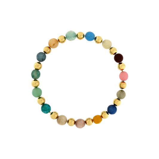 Rainbow Luxe Gemstone Aura Bracelet