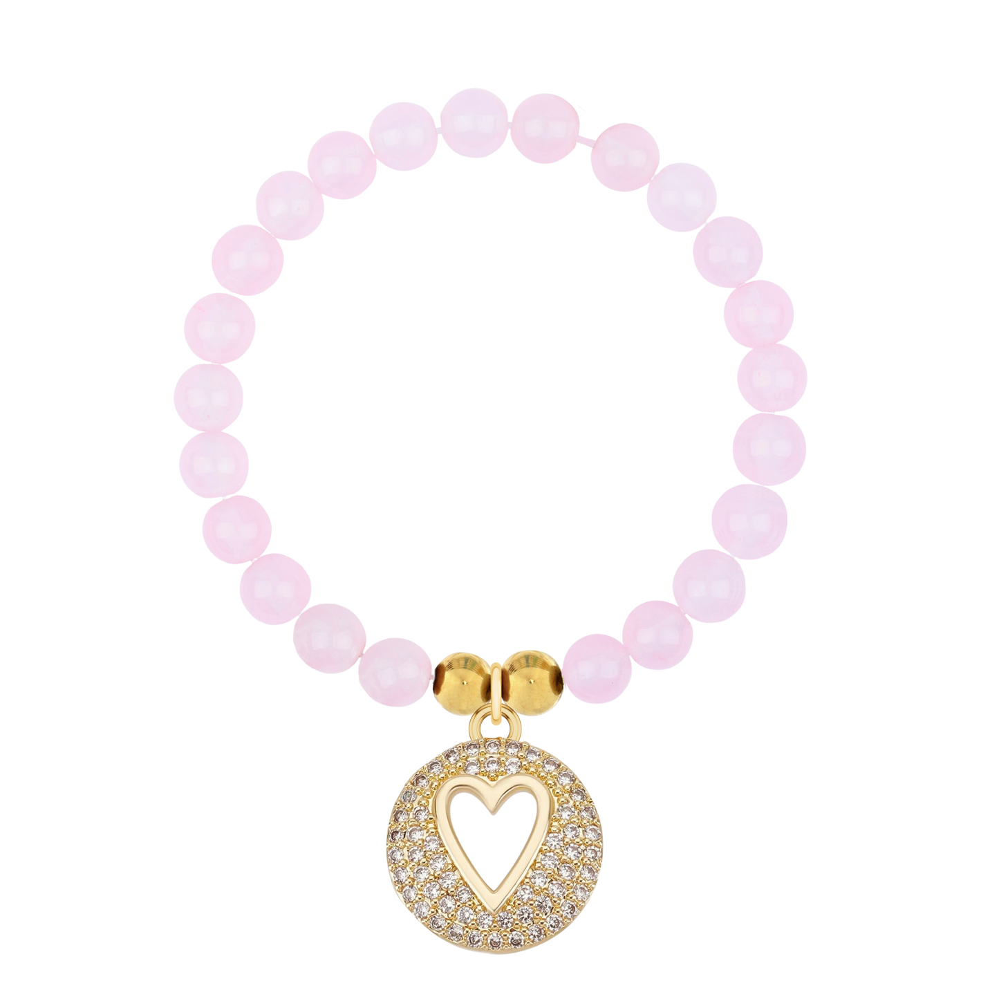 Pink Luxe Gemstone Charm Bracelet