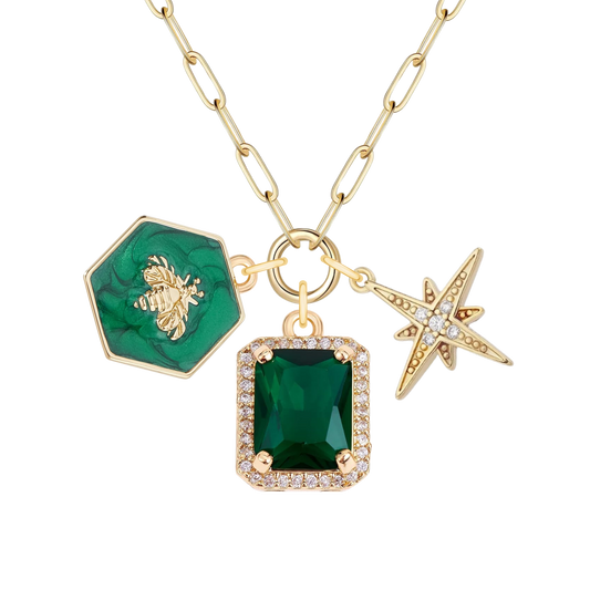 Emerald Luxe Everlink Necklace