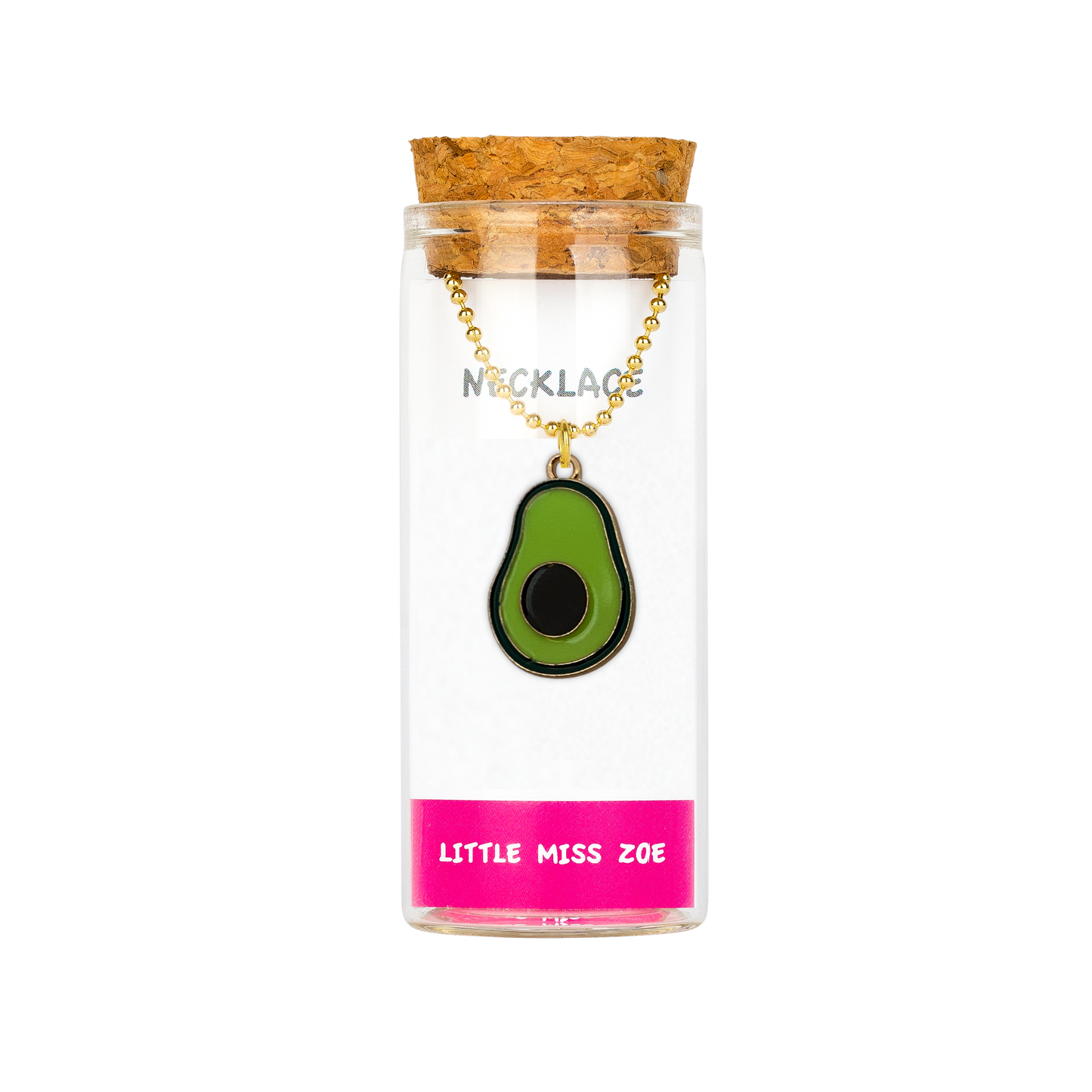 Avocado Necklace in a Bottle