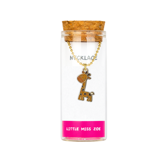 Giraffe Necklace in a Bottle