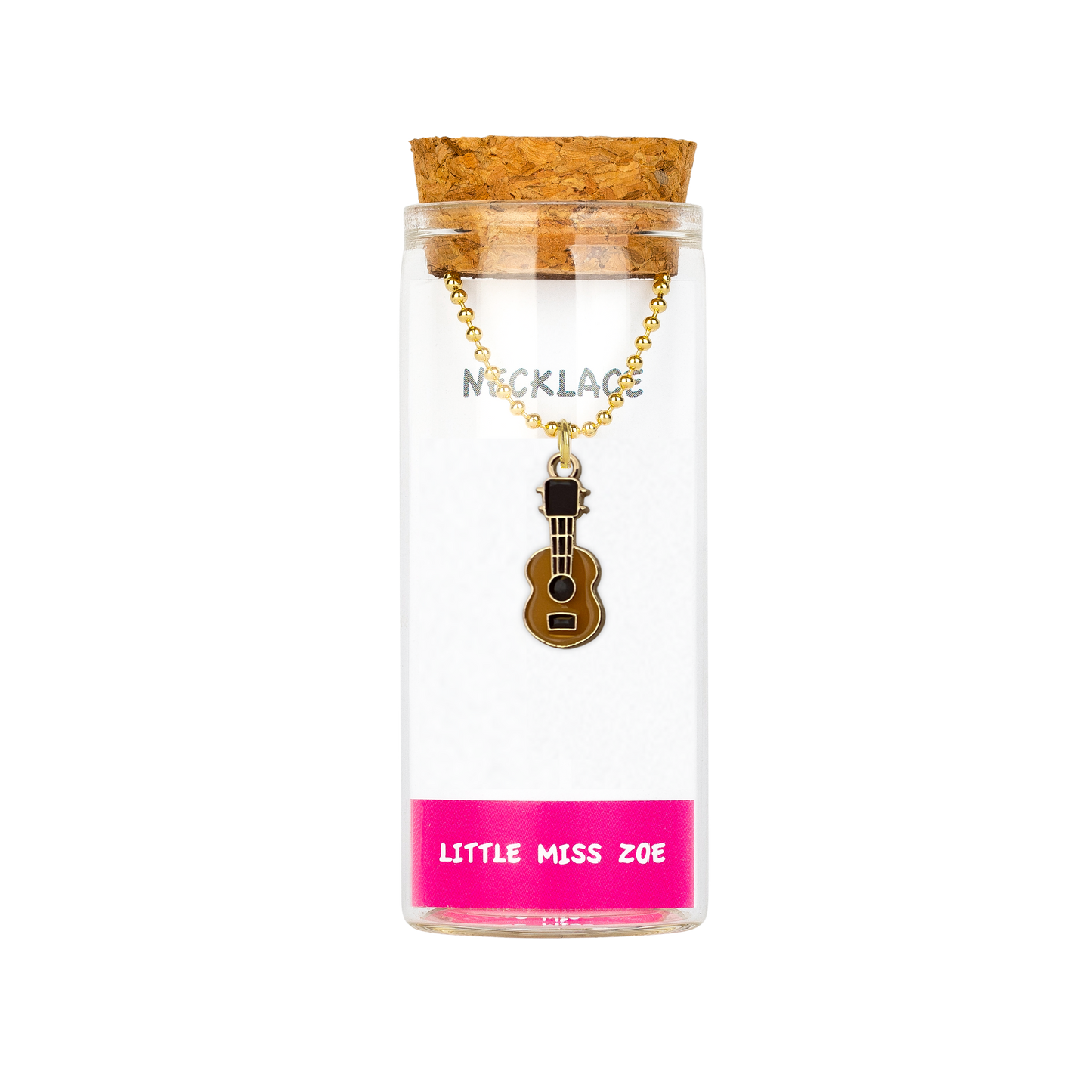 Guitar Necklace in a Bottle