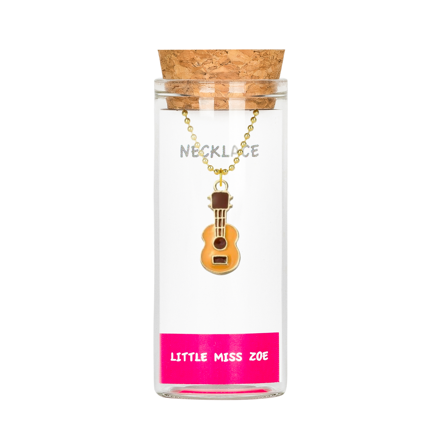 Guitar Necklace in a Bottle