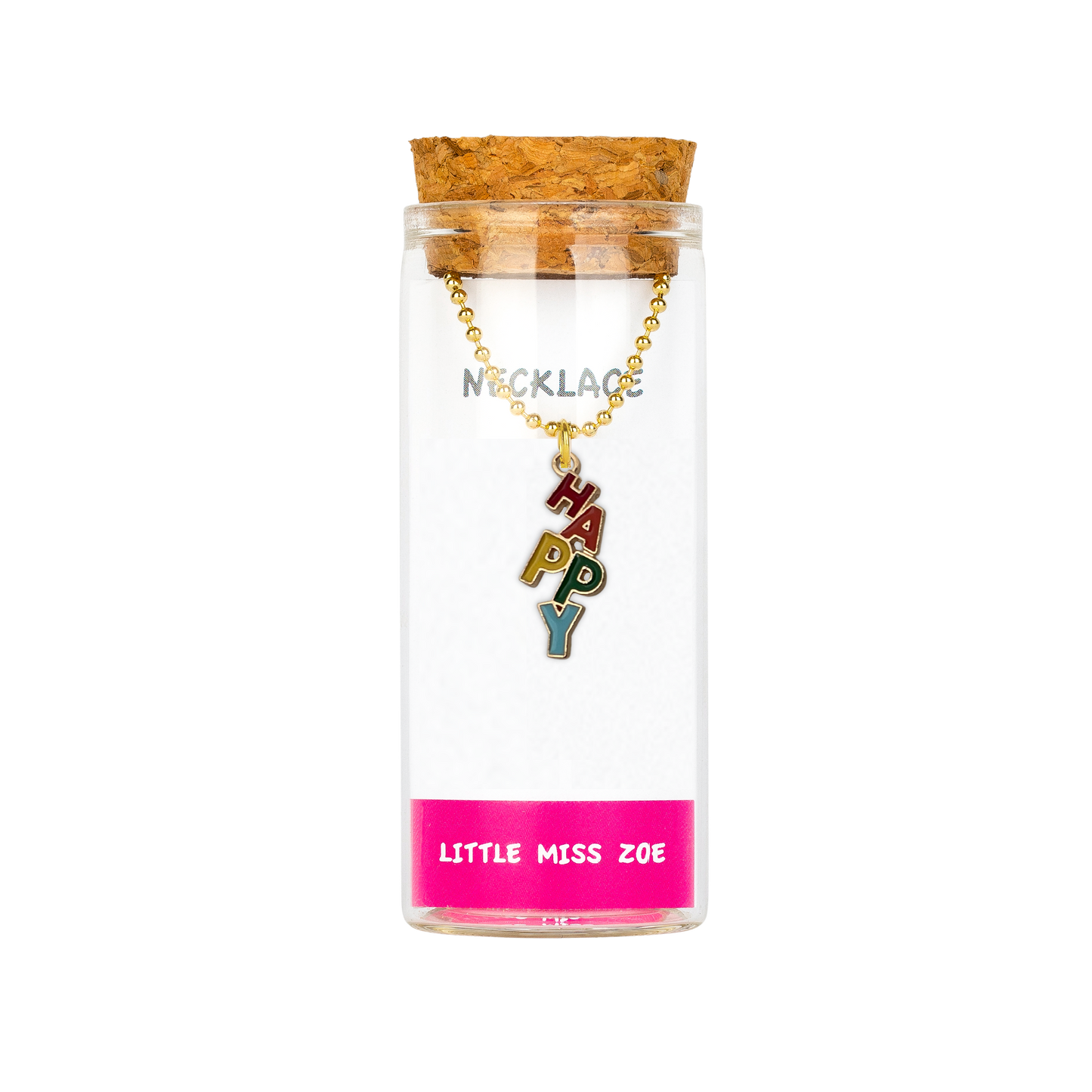 Happy Necklace in a Bottle