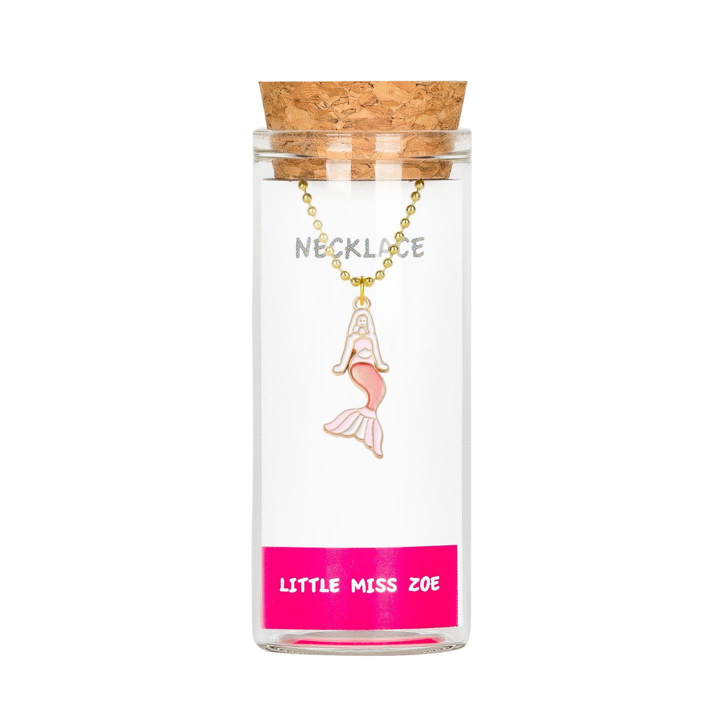 Mermaid Necklace in a Bottle