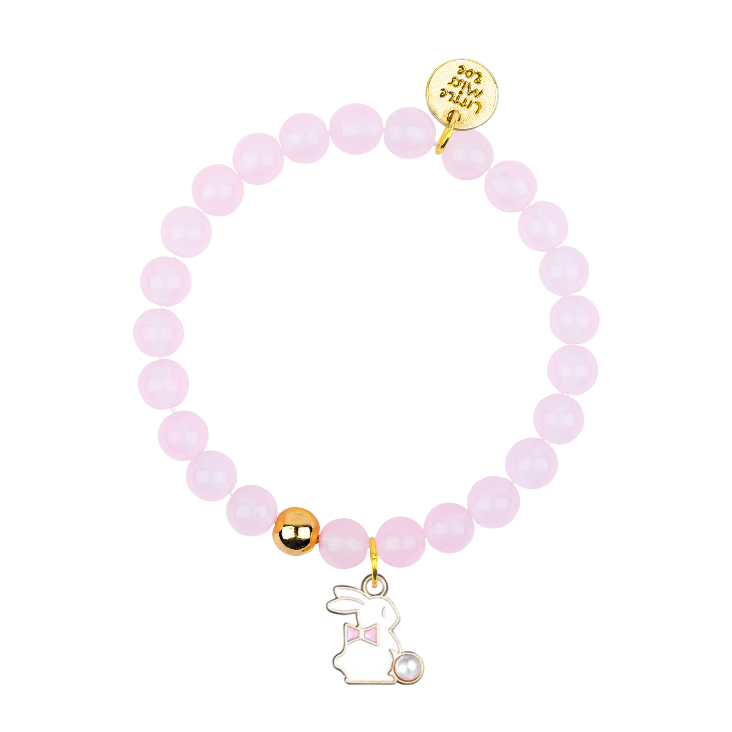 Pearl Bunny Pink Gemstone Bracelet