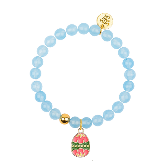 Easter Egg Blue Gemstone Bracelet