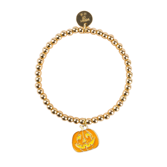 Pumpkin Dainty Gold Bracelet