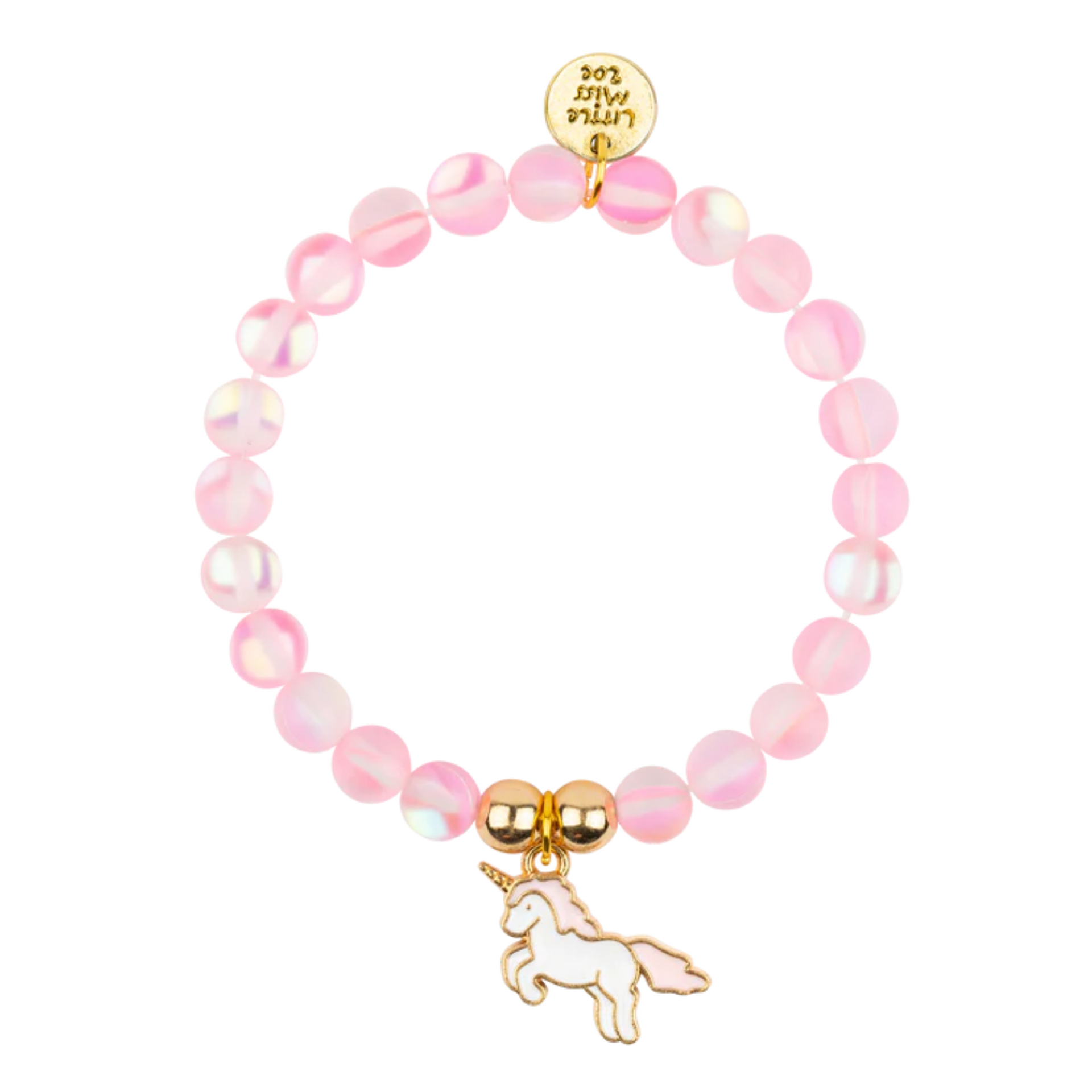 Pink Unicorn Confetti Bracelet – Little Miss Zoe