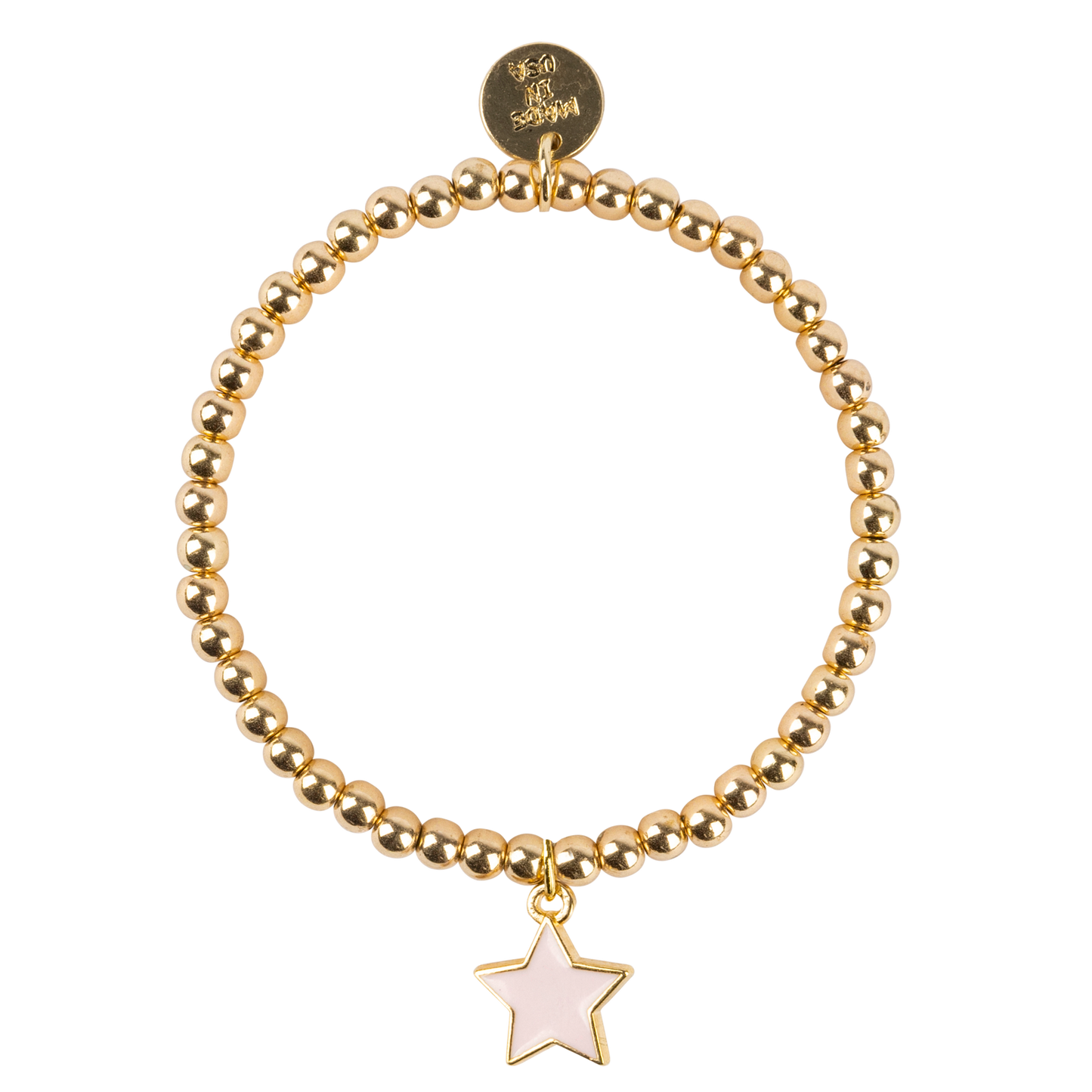 Dainty Gold Bracelet with Star Accent Charm