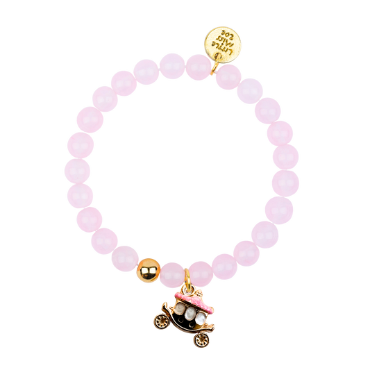 Carriage Pink Gemstone Bracelet