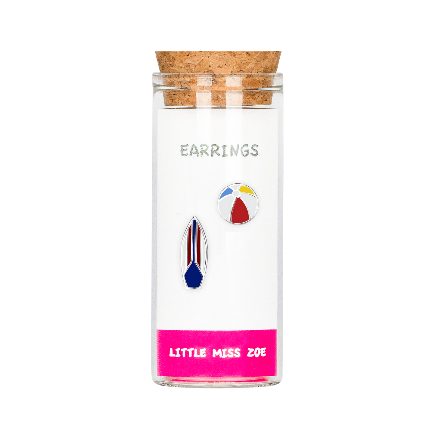 Surfboard Earrings in a Bottle